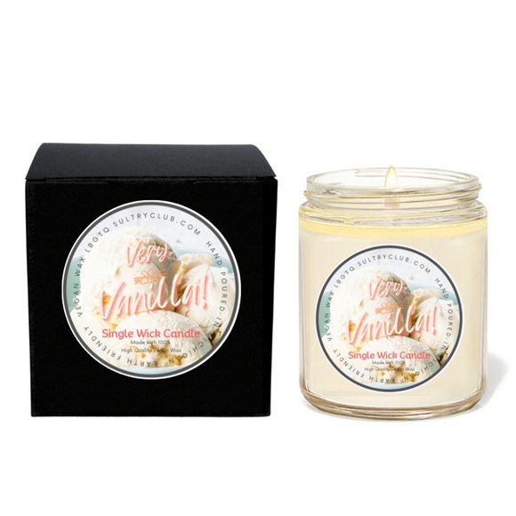 VERY VANILLA SINGLE WICK CANDLE - Picture 2 of 2